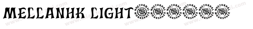 mellanhk light字体转换